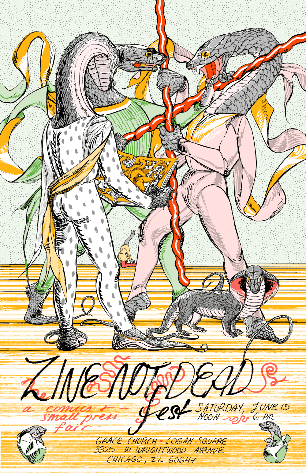 poster for Zine Not Dead Fest.