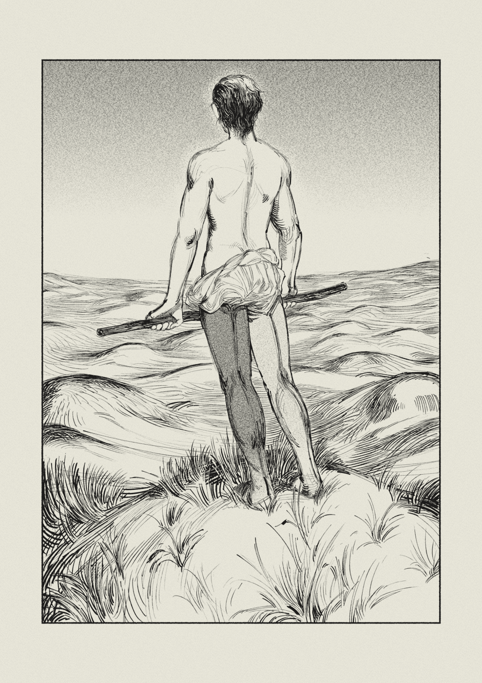 unfinished mermaid comic, page 1