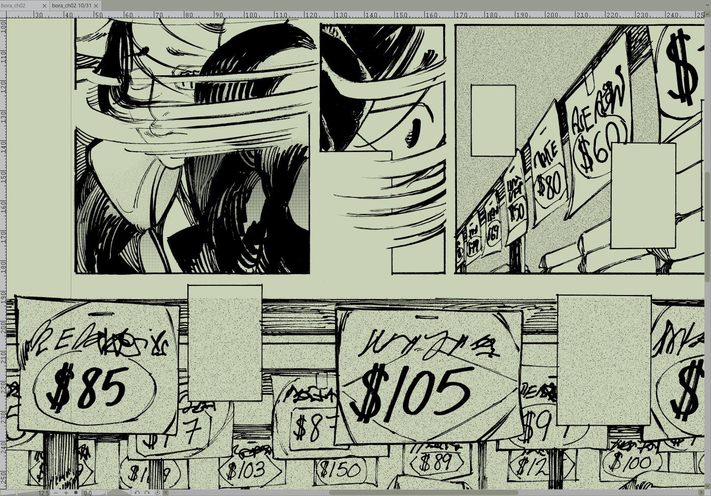 detail of page 10 from chapter 2 of Bora the Brain.